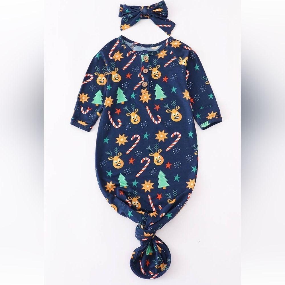 Christmas Gown Sleepwear Set